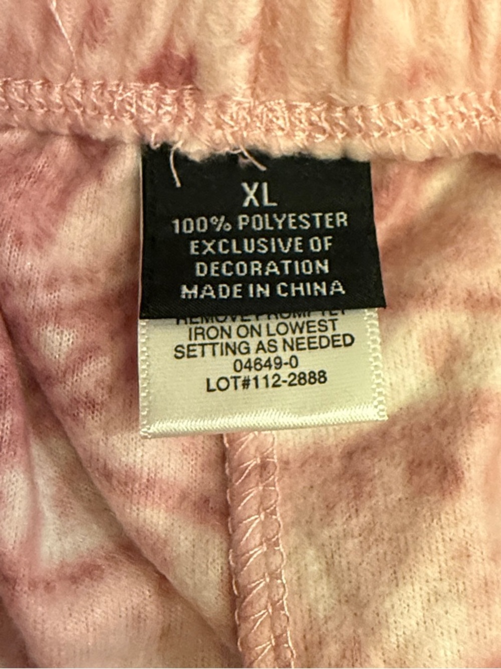 Earth Angels Pink Microfleece Pajama Set Top and Bottom XL - Picture 7 of 10
